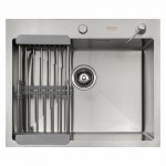 Мойка кухонная Arfeka Eco Satin с коландером AR 001 и дозатором AR DS 11 Мойка кухонная Arfeka Eco Satin с коландером AR 001 и дозатором AR DS 11